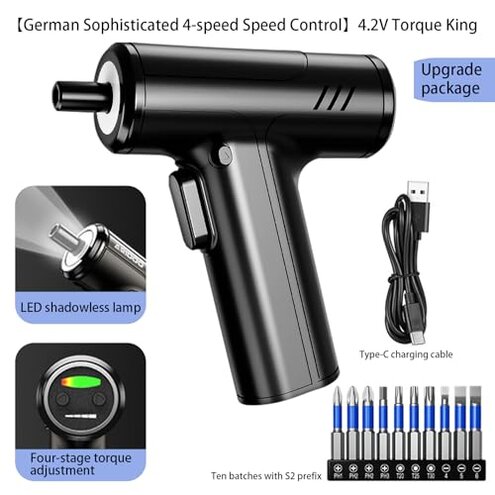 Hi-Spec 35pc Pink Tool Kit with 3.6V USB Electric Screwdriver and Drill Set. Complete Women Tool Set