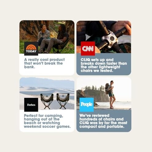 MOON LENCE 2 Pack Portable Camping Chairs Backpacking Chair - The 4th Generation Ultralight Folding Chair - Compact, Lightweight Foldable Chairs for Hiking Mountaineering, Beach