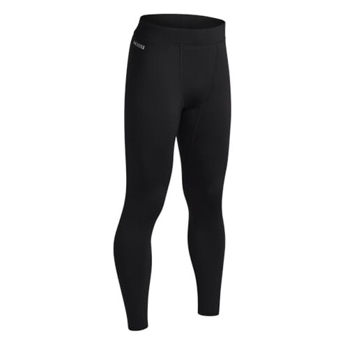 Under Armour Boys' Packaged Base 2.0 Leggings, (001) Black / / White, Youth Small