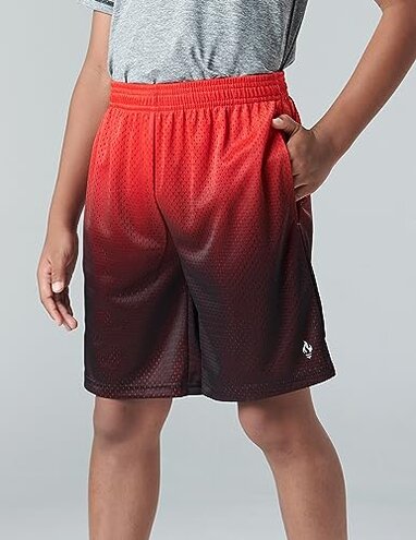 5 Pack Boys Athletic Shorts Mesh Basketball Youth Apparel Kids Sports Active Gear with Pockets (Set 2, Medium)