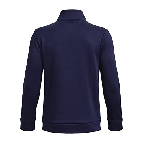 Under Armour Boys ArmourFleece 1/4 Zip, (410) Midnight Navy / / Black, Youth Medium