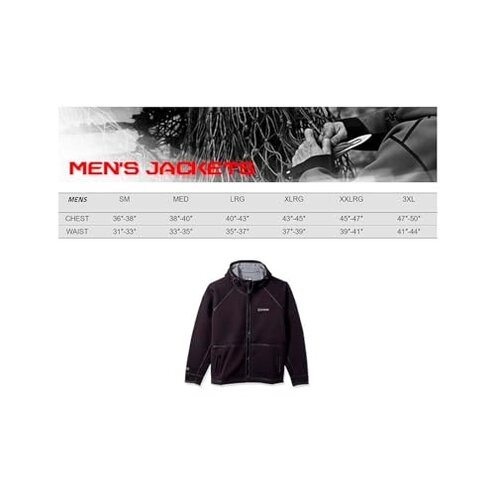 STORMR Men's Standard Typhoon Neoprene Waterproof Windproof Warm Comfortable Maneuverable Foul Weather Jacket, Blue Smoke, XXX-Large