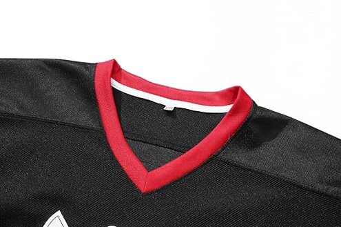 Men Ice Hockey Jerseys Movie # 13 Friday Halloween Costume (Large Black)