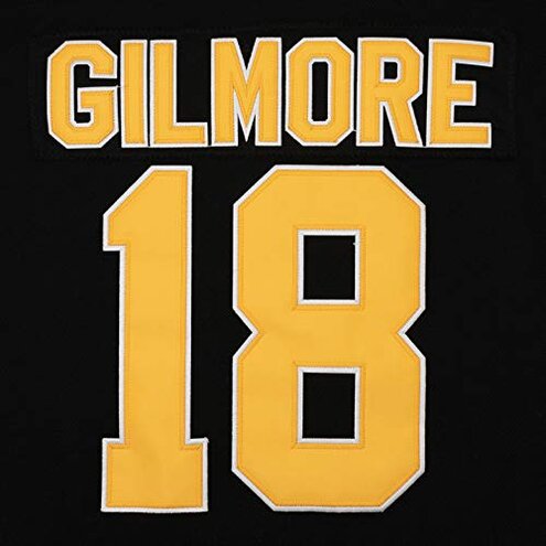 Youth Happy Gilmore #18 Ice Hockey Jersey (Medium, Black)