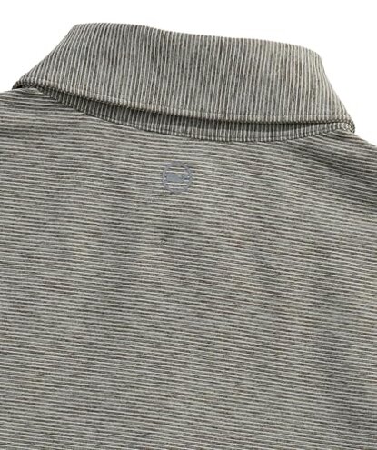 vineyard vines Boys' St. Jean Stripe Sankaty Performance Polo, Gray Pine/White Cap