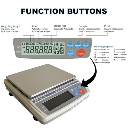 A&D EK1200i Legal for Trade Gold Scale - Certified Precision for Professional Jewelry Weighing