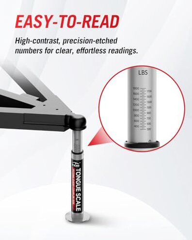FZZD RV Trailer Tongue Weight Scale, 1800 lbs Max Weight Capacity