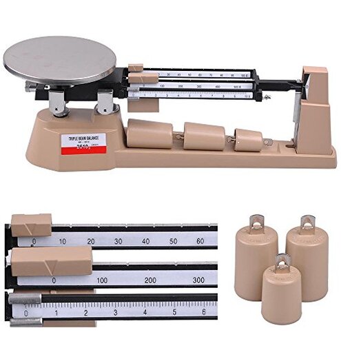 ZeHuoGe Triple Beam Mechanical Balance Scale 2610Gx0.1g Lab Analytical Weight Zero Adjustment Knob Built-in Magnetic Dampening Laboratories Classrooms