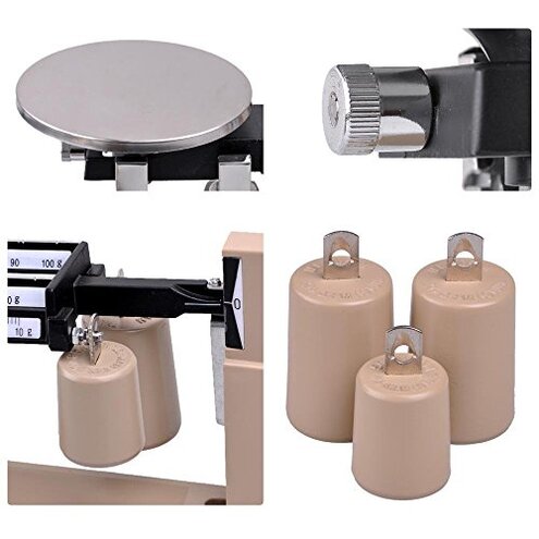 ZeHuoGe Triple Beam Mechanical Balance Scale 2610Gx0.1g Lab Analytical Weight Zero Adjustment Knob Built-in Magnetic Dampening Laboratories Classrooms