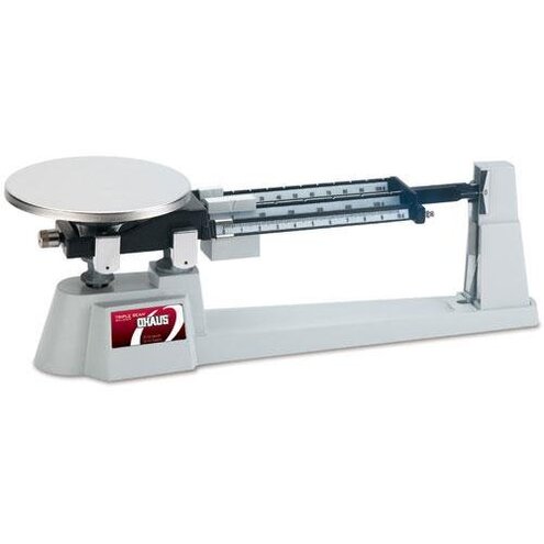 Ohaus 750-S0 Triple Beam Balance - 610g Capacity, Stainless Steel Plate, Magnetic Damping, Precision Weighing