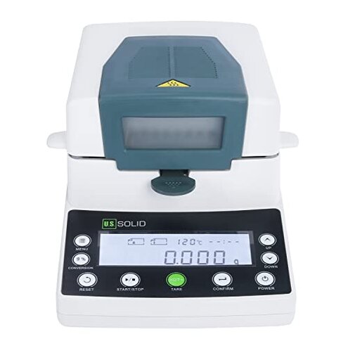U.S. Solid Moisture Analyzer - 0.1% Readability, 110 g x 5 mg USS-HMA01 Moisture Balance