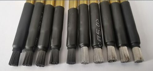 Spectrometer Electrode Brush, Tungsten/Stainless Steel Wire Direct Reading Spectrograph Electrode Brush, Electrode Brush for Metal Analyzer Compatible with Spectro (Stainless Steel, 3)