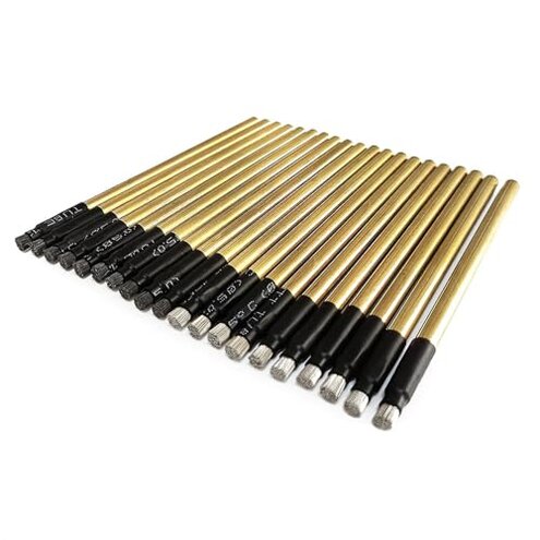 Spectrometer Electrode Brush, Tungsten/Stainless Steel Wire Direct Reading Spectrograph Electrode Brush, Electrode Brush for Metal Analyzer Compatible with Spectro (Stainless Steel, 3)