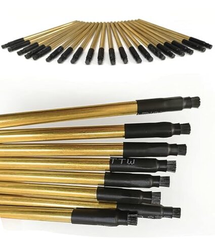 Spectrometer Electrode Brush, Tungsten/Stainless Steel Wire Direct Reading Spectrograph Electrode Brush, Electrode Brush for Metal Analyzer Compatible with Spectro (Stainless Steel, 3)