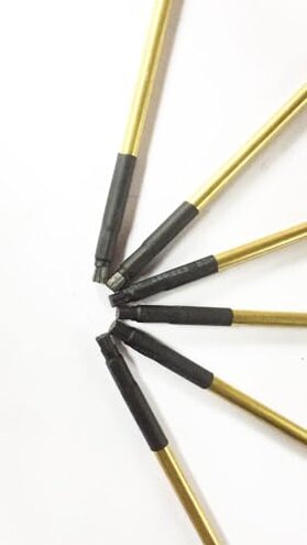 Spectrometer Electrode Brush, Tungsten/Stainless Steel Wire Direct Reading Spectrograph Electrode Brush, Electrode Brush for Metal Analyzer Compatible with Spectro (Stainless Steel, 3)