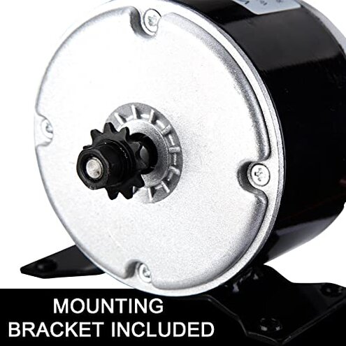 Vevitts Small Brushed Permanent Magnet Electric Motor for E Scooter Drive Speed Control 24V 350W 3000RPM