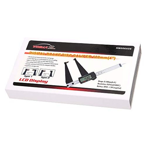WINTOOLS 100MM/4" Digital Brake Disc & Drum Caliper Gauge