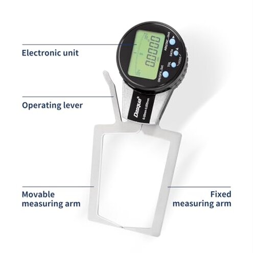 Dasqua Digital External Caliper Gage with 0"-0.8"/0-20mm Measuring Range,Electronic Caliper Gauges for Outside Measurement for Aerospace Machine Shop…