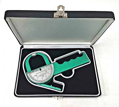 Lange Skinfold Caliper Kit – Professional Body Fat Measurement Tool with Anthropometric Tape & Calibration Block