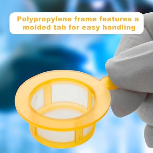 CryoKing 100PCS 70µm Cell Strainer Nylon Mesh Cell Screen Filter Handle, Sterile, Polypropylene Frame, 70µm Pore Size, Individually Wrapped