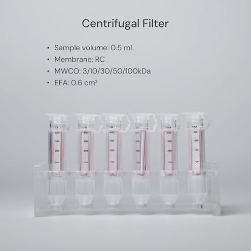 COBETTER 3kDa Ultra Centrifugal Filter Unit, 0.5mL, Regenerated Cellulose RC Membrane, Snap Caps (24/PK)