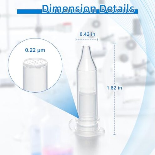CryoKing 2ml Microporous Filter Column, 0.22&mu;m Column Micro Centrifuge Tube, Separation Column with CA Filter Membrane, Centrifugal Lab Filters for Filtering Chemical Reagents, 50 Sets/Bag