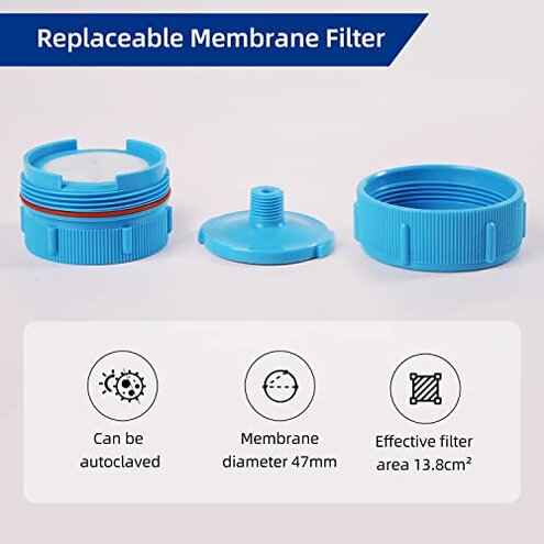 COBETTER 1 pcs/Pack Filter Holder Polypropylene Reusable for 47mm Disc Membranes Filter