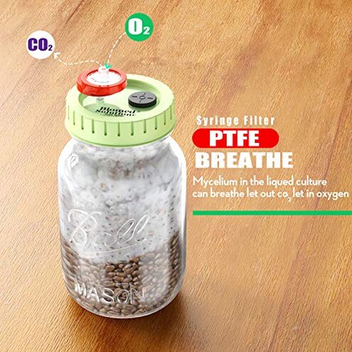 Syringe Filter PTFE Membrane 25mm Diameter 0.22um Pore Size Biomed Scientific Non Sterile Pack of 100