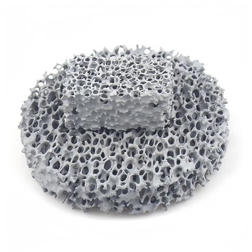 WODOFULHY Foam Ceramic Alumina Silicon Carbide Casting Filter high Temperature Resistance 1500 Degrees Catalytic Experimental Research Material (Alumina, 100mm*22mm)