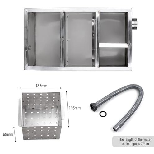 Dental Lab Stainless Steel Gypsum Sedimentation Tank with 5-Layer Filtration for Plaster Filter