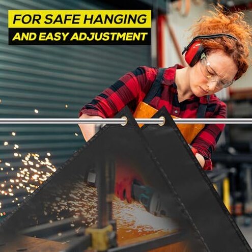 2Pack Welding Blanket, 4x6ft Silicone Coated Fiberglass Fire Blanket, Welding Blanket Fireproof, Designed for in Home and Outdoor Use for Professional and Heavy-duty Welding, Cutting, and Other Uses