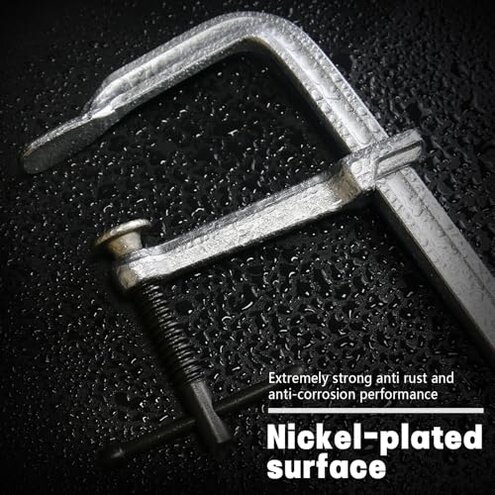 4-Pack 12-Inch Heavy-Duty F-Clamps for Welding, Woodworking & Metalworking &ndash; 550 lbs Load Capacity, 3 Inch Throat Depth, All-Steel Construction (4-Pack - 12 Inch - 3 Inch)