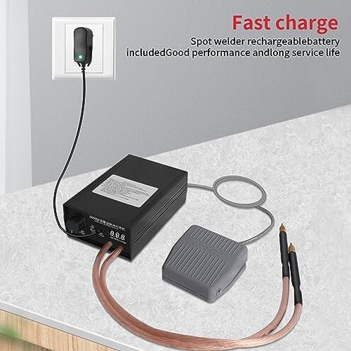 8000W Spot Welder,Handheld Spot Welder,Portable Spot Welder Machine DIY Kit,High Power Handheld Spot Welding Machine,with nickel strip and spot welding pen,for 18650 Battery Pack Welding Tools