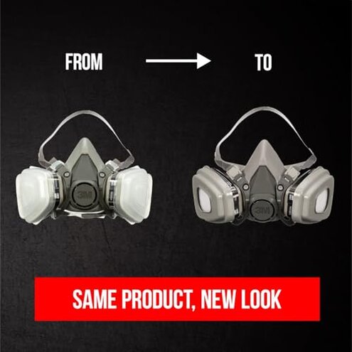 3M P95/OV Paint Project Reusable Respirator 6211, Medium Size, NIOSH-APPROVED Organic Vapor Cartridge & P95 Rated Filters, Lightweight, Flexible, Thermoplastic Faceseal For Comfort (6211P1-DC)