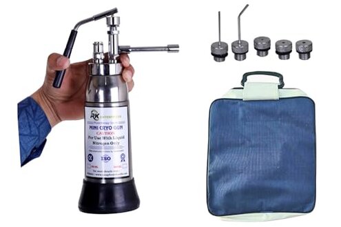 Mini Liquid Nitrogen Sprayer Freeze Instrument Unit with 5 Freeze Heads (Empty Tank 350ML)