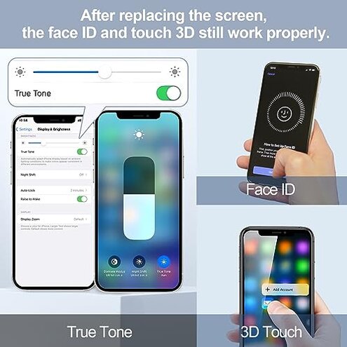 Fixerman for iPhone 13 Screen Replacement 6.1 inch, 3D Touch LCD Display Digitizer Frame Assembly with Repair Tools - Model A2482,A2631,A2633,A2634,A2635