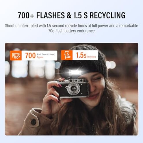 GODOX IT20 O TTL Mini Flash with White Diffuser IT20O Hot Shoe Flash for Panasonic Upgraded IM20 with Magnetic Diffuser and Color Filter 700+Flashes 7.4V 300mAh Battery for Olympus(Black)