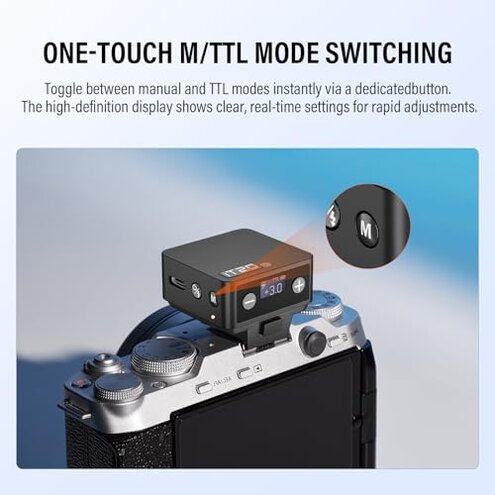 GODOX IT20 O TTL Mini Flash with White Diffuser IT20O Hot Shoe Flash for Panasonic Upgraded IM20 with Magnetic Diffuser and Color Filter 700+Flashes 7.4V 300mAh Battery for Olympus(Black)