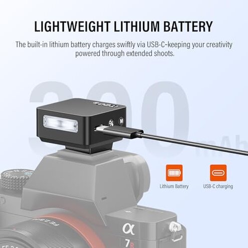 GODOX IT20 O TTL Mini Flash with White Diffuser IT20O Hot Shoe Flash for Panasonic Upgraded IM20 with Magnetic Diffuser and Color Filter 700+Flashes 7.4V 300mAh Battery for Olympus(Black)