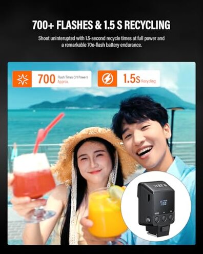 Godox iT22 S Mini Flash for Sony Camera Built-in 7.4V 300mAh Battery Manual/TTL Modes 700+ Flashes 1.5s Recycle Hot Shoe Flash with Diffuser/Color Filters Accessories for Sony zev10 ect