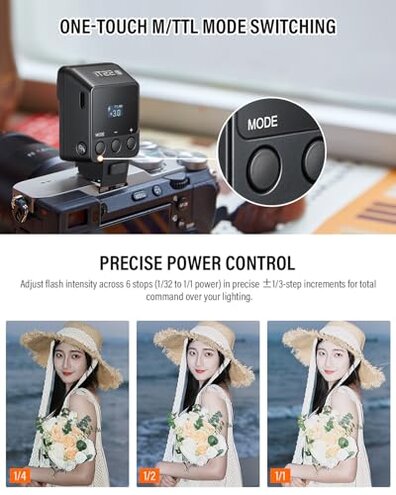 Godox iT22 S Mini Flash for Sony Camera Built-in 7.4V 300mAh Battery Manual/TTL Modes 700+ Flashes 1.5s Recycle Hot Shoe Flash with Diffuser/Color Filters Accessories for Sony zev10 ect