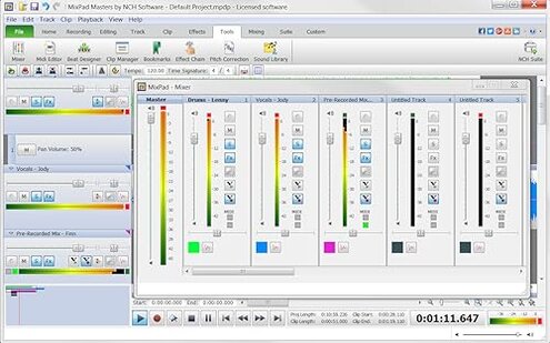 MixPad Multitrack Recording Software for Sound Mixing and Music Production [Download]