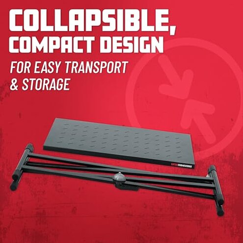 Gator Frameworks Utility Table Top for Use with X-Style Keyboard Stands, 32" x 18" Surface (GFW-UTL-XSTDTBLTOP)