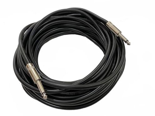 HeyTones Professional 25 Feet 12 Gauge 1/4" to 1/4" TS Speaker Cables - 12AWG 25ft DJ/PA Speaker Cords Amp Audio Wires - 2 Pack
