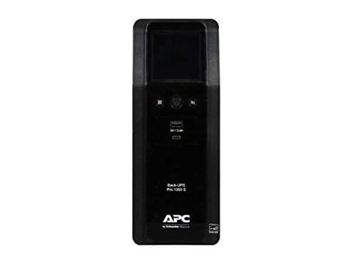 APC Sinewave UPS Back-UPS Pro, 1350VA Battery Backup & Surge Protector, LCD, AVR, BR1350MS
