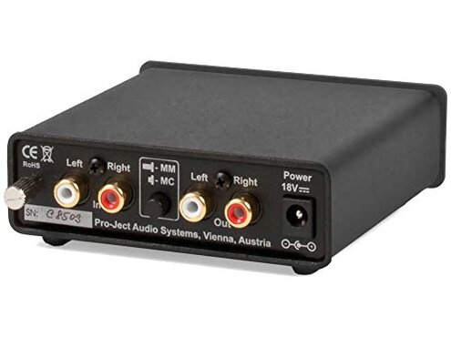 Pro-Ject Audio - Phono Box DC - MM/MC Phono preamp with line Output (Black)