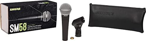 Shure SM58 Professional XLR Dynamic Vocal Microphone &ndash; Cardioid Mic for Live Performance, Studio Recording, Podcasting & Broadcasting (SM58-LC)