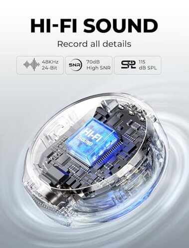 Hollyland Lark M2 Wireless Microphone for iPhone/Camera/Android/PC, 48kHz/24-bit High Fidelity Audio, 300m Range, Noise Cancelling, 40h Use, YouTube, Vlog, Streaming (2TX + 3RX + Charging Case)