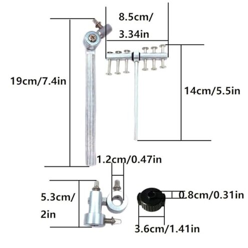 TUOREN Cymbal Sizzler Sustain Device with Rivet Metal Adjustable Cymbal Hiss Sound Effect Sounder for Cymbal Stand Jazz Drum Set Percussion Drum Kit Cymbal Accessories