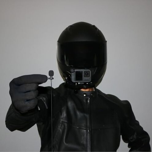 Purple Panda Lavalier Microphone Kit – Clip-On Lapel Mic for Motovlog, Creators & Vlogging – GoPro, DJI & Insta360 Action Cameras, iPhone, Android, iPad, DSLR, Zoom/Tascam, PS5 – Omnidirectional